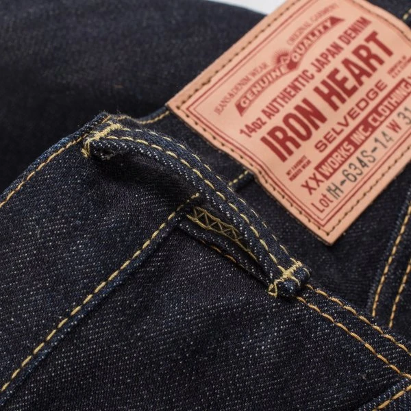 14oz Selvedge Denim Straight Cut Jeans - Indigo 12 14oz Selvedge Denim Straight Cut Jeans - Indigo - Image 10