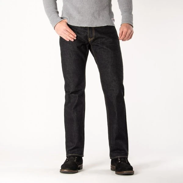 14oz Selvedge Denim Straight Cut Jeans - Indigo 3 14oz Selvedge Denim Straight Cut Jeans - Indigo