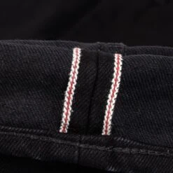 14oz Selvedge Denim Straight Cut Jeans - Black/Black 28 14oz Selvedge Denim Straight Cut Jeans - Black/Black -Denim Clothing-Iron Heart International ih 634s 142bb 11