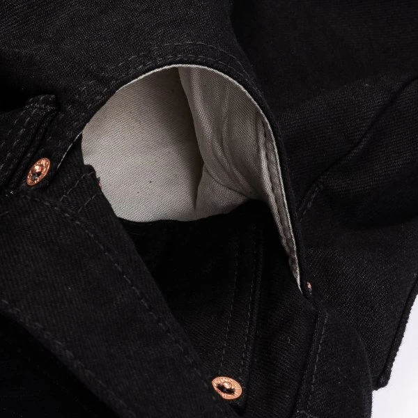 14oz Selvedge Denim Straight Cut Jeans - Black/Black 15 14oz Selvedge Denim Straight Cut Jeans - Black/Black - Image 13