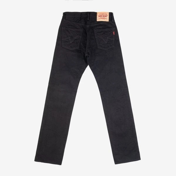 14oz Selvedge Denim Straight Cut Jeans - Black/Black 6 14oz Selvedge Denim Straight Cut Jeans - Black/Black - Image 4