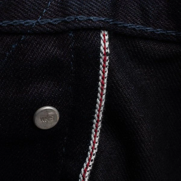 14oz Selvedge Denim Straight Cut Jeans - Indigo/Black 13 14oz Selvedge Denim Straight Cut Jeans - Indigo/Black - Image 11