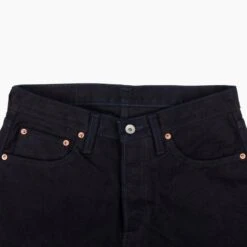 14oz Selvedge Denim Straight Cut Jeans - Indigo/Black 18 14oz Selvedge Denim Straight Cut Jeans - Indigo/Black -Denim Clothing-Iron Heart International ih 634s 142ib 4