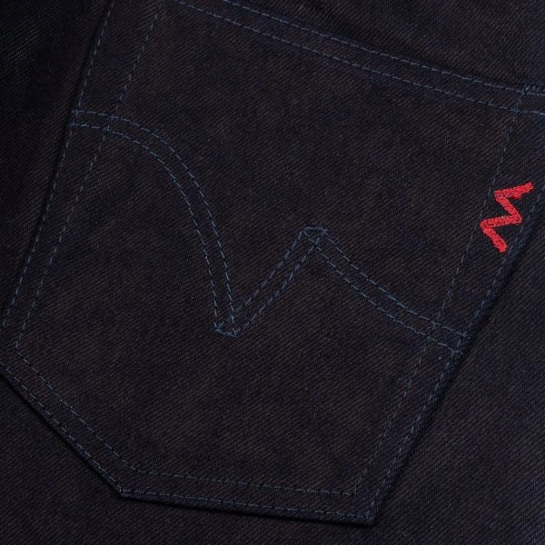 14oz Selvedge Denim Straight Cut Jeans - Indigo/Black 9 14oz Selvedge Denim Straight Cut Jeans - Indigo/Black - Image 7