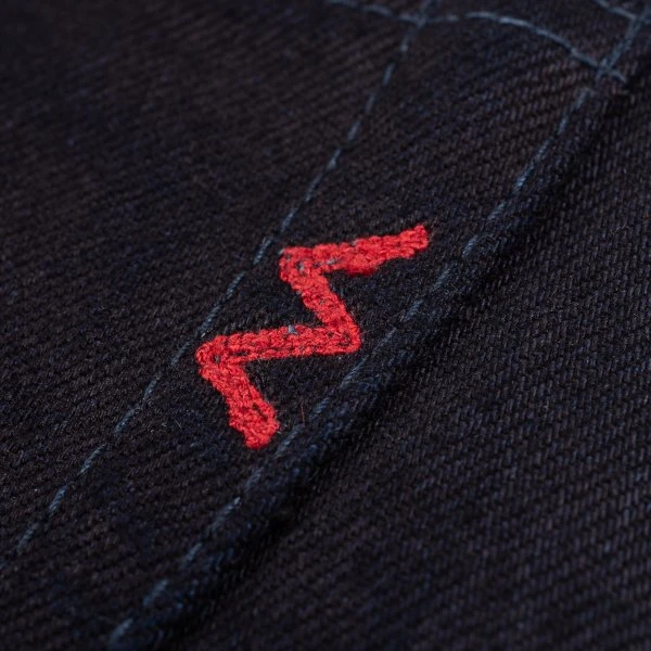 14oz Selvedge Denim Straight Cut Jeans - Indigo/Black 10 14oz Selvedge Denim Straight Cut Jeans - Indigo/Black - Image 8