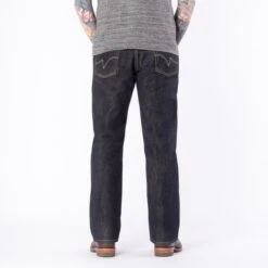 21oz Selvedge Denim Straight Cut Jeans - Indigo -Denim Clothing-Iron Heart International ih 634s 2
