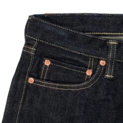 21oz Selvedge Denim Straight Cut Jeans - Indigo -Denim Clothing-Iron Heart International ih 634s 6