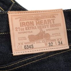 21oz Selvedge Denim Straight Cut Jeans - Indigo -Denim Clothing-Iron Heart International ih 634s 8