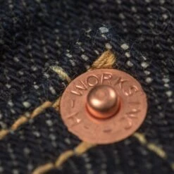 21oz Selvedge Denim Straight Cut Jeans - Indigo -Denim Clothing-Iron Heart International ih 634s 9