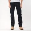 21oz Selvedge Denim Straight Cut Jeans - Indigo Overdyed Black