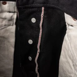 21oz Selvedge Denim Straight Cut Jeans - Superblack (Fades To Grey) -Denim Clothing-Iron Heart International ih 634s sbg 9