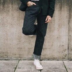 16oz Slubby Selvedge Denim Straight Cut Jeans - Indigo -Denim Clothing-Iron Heart International ih 634s slb 2