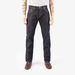 16oz Slubby Selvedge Denim Straight Cut Jeans - Indigo