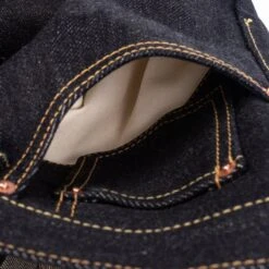 25oz Selvedge Denim Slim Straight Cut Jeans - Indigo -Denim Clothing-Iron Heart International ih 666 xhs 13