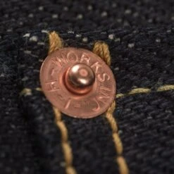 25oz Selvedge Denim Slim Straight Cut Jeans - Indigo -Denim Clothing-Iron Heart International ih 666 xhs 8