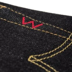 25oz Selvedge Denim Slim Straight Cut Jeans - Indigo -Denim Clothing-Iron Heart International ih 666 xhs 9