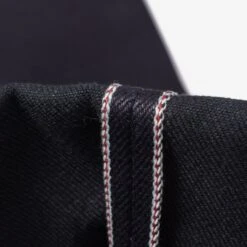 25oz Selvedge Denim Slim Straight Cut Jeans - Indigo/Black -Denim Clothing-Iron Heart International ih 666 xhsib 11