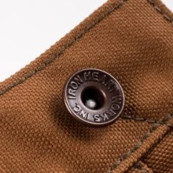 17oz Duck Slim Straight Cut Jeans - Brown 31 17oz Duck Slim Straight Cut Jeans - Brown -Denim Clothing-Iron Heart International ih 666d 13