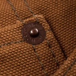 17oz Duck Slim Straight Cut Jeans - Brown 32 17oz Duck Slim Straight Cut Jeans - Brown -Denim Clothing-Iron Heart International ih 666d 14