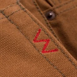 17oz Duck Slim Straight Cut Jeans - Brown 27 17oz Duck Slim Straight Cut Jeans - Brown -Denim Clothing-Iron Heart International ih 666d 9