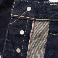 17oz Selvedge Denim Slim Straight Cut Jeans - Natural Indigo -Denim Clothing-Iron Heart International ih 666n 10