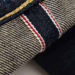 17oz Selvedge Denim Slim Straight Cut Jeans - Natural Indigo -Denim Clothing-Iron Heart International ih 666n 11