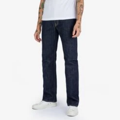 17oz Selvedge Denim Slim Straight Cut Jeans - Natural Indigo