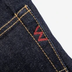 17oz Selvedge Denim Slim Straight Cut Jeans - Natural Indigo -Denim Clothing-Iron Heart International ih 666n 9