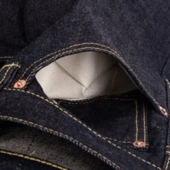 14oz Selvedge Denim Slim Straight Cut Jeans - Indigo -Denim Clothing-Iron Heart International ih 666s 142 11