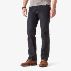 14oz Selvedge Denim Slim Straight Cut Jeans - Indigo