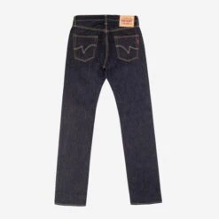 14oz Selvedge Denim Slim Straight Cut Jeans - Indigo -Denim Clothing-Iron Heart International ih 666s 142 3