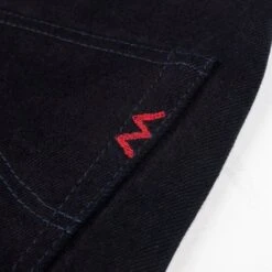 14oz Selvedge Denim Slim Straight Cut Jeans - Indigo/Black -Denim Clothing-Iron Heart International ih 666s 142ib 7