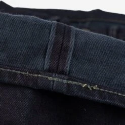 14oz Selvedge Denim Slim Straight Cut Jeans - Indigo Overdyed Black -Denim Clothing-Iron Heart International ih 666s 142od 10