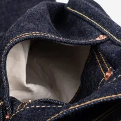 18oz Vintage Selvedge Denim Slim Straight Cut Jeans - Indigo -Denim Clothing-Iron Heart International ih 666s 18 13