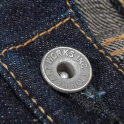 18oz Vintage Selvedge Denim Slim Straight Cut Jeans - Indigo -Denim Clothing-Iron Heart International ih 666s 18 6