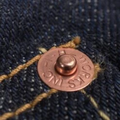 18oz Vintage Selvedge Denim Slim Straight Cut Jeans - Indigo -Denim Clothing-Iron Heart International ih 666s 18 8