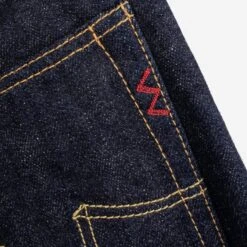 18oz Vintage Selvedge Denim Slim Straight Cut Jeans - Indigo -Denim Clothing-Iron Heart International ih 666s 18 9