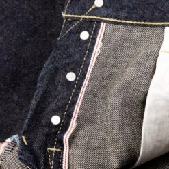 19oz Left Hand Twill Selvedge Denim Slim Straight Cut Jeans - Indigo -Denim Clothing-Iron Heart International ih 666s 19l 11