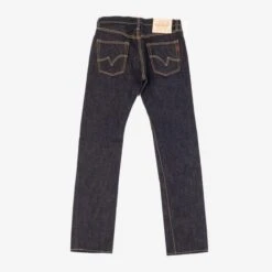 19oz Left Hand Twill Selvedge Denim Slim Straight Cut Jeans - Indigo -Denim Clothing-Iron Heart International ih 666s 19l 3