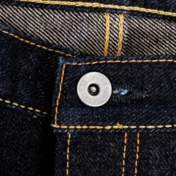 19oz Left Hand Twill Selvedge Denim Slim Straight Cut Jeans - Indigo -Denim Clothing-Iron Heart International ih 666s 19l 9
