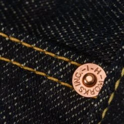 21oz Selvedge Denim Slim Straight Cut Jeans - Indigo 25 21oz Selvedge Denim Slim Straight Cut Jeans - Indigo -Denim Clothing-Iron Heart International ih 666s 21 8