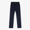 21oz Selvedge Denim Slim Straight Cut Jeans - Indigo Overdyed Black