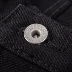 21oz Selvedge Denim Slim Straight Cut Jeans - Superblack (Fades To Grey) -Denim Clothing-Iron Heart International ih 666s sbg 6
