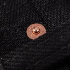 21oz Selvedge Denim Slim Straight Cut Jeans - Superblack (Fades To Grey) -Denim Clothing-Iron Heart International ih 666s sbg 7