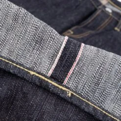 16oz Slubby Selvedge Denim Slim Straight Cut Jeans - Indigo -Denim Clothing-Iron Heart International ih 666s slb 10