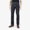 16oz Slubby Selvedge Denim Slim Straight Cut Jeans - Indigo -Denim Clothing-Iron Heart International ih 666s slb