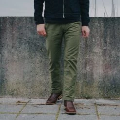 11oz Cotton Whipcord Work Pants - Olive -Denim Clothing-Iron Heart International ih 720 olv 3