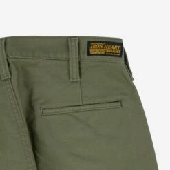 11oz Cotton Whipcord Work Pants - Olive -Denim Clothing-Iron Heart International ih 720 olv 4