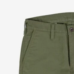 11oz Cotton Whipcord Work Pants - Olive -Denim Clothing-Iron Heart International ih 720 olv 8