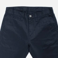 9oz Mercerised Selvedge Cotton Slim Tapered Chinos - Navy -Denim Clothing-Iron Heart International ih 721 NAV 3